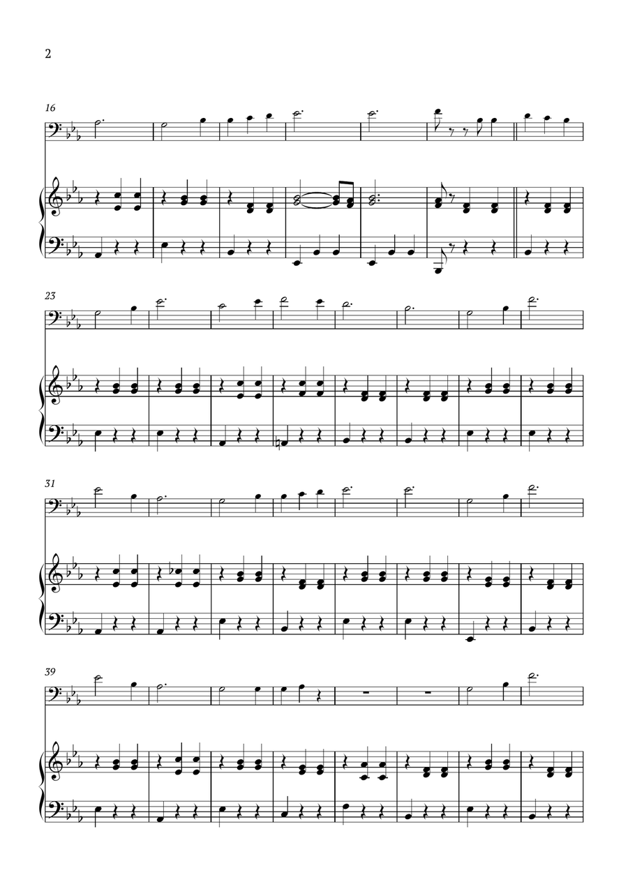 Edelweiss Piano scores gallery preview page 2