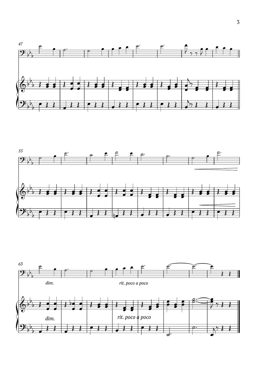 Edelweiss Piano scores gallery preview page 3