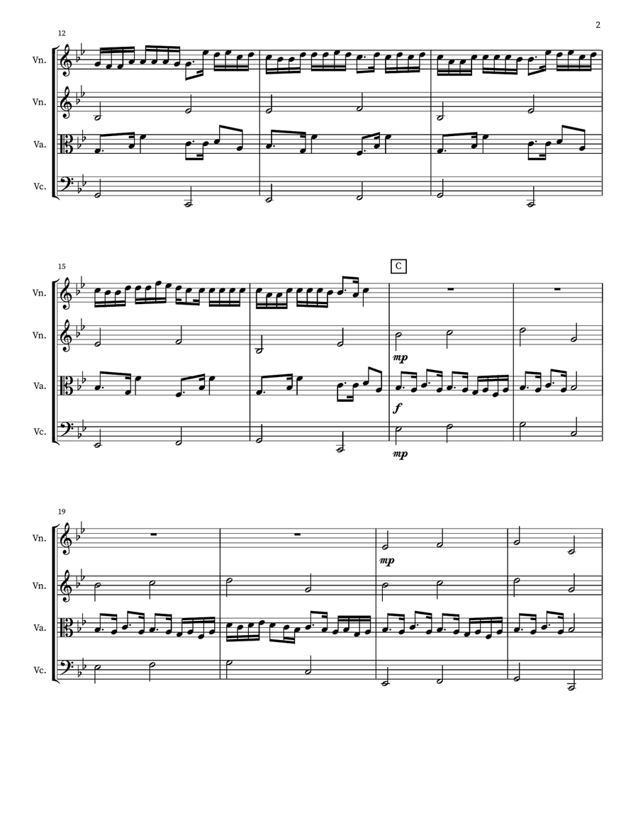 Duniyaa Duniyaa String Quartet scores gallery preview page 2