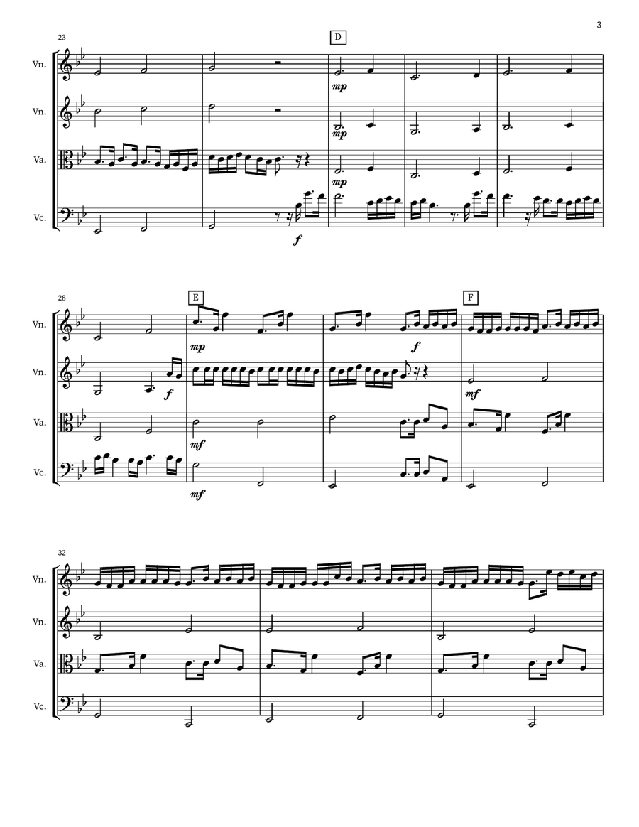 Duniyaa Duniyaa String Quartet scores gallery preview page 3