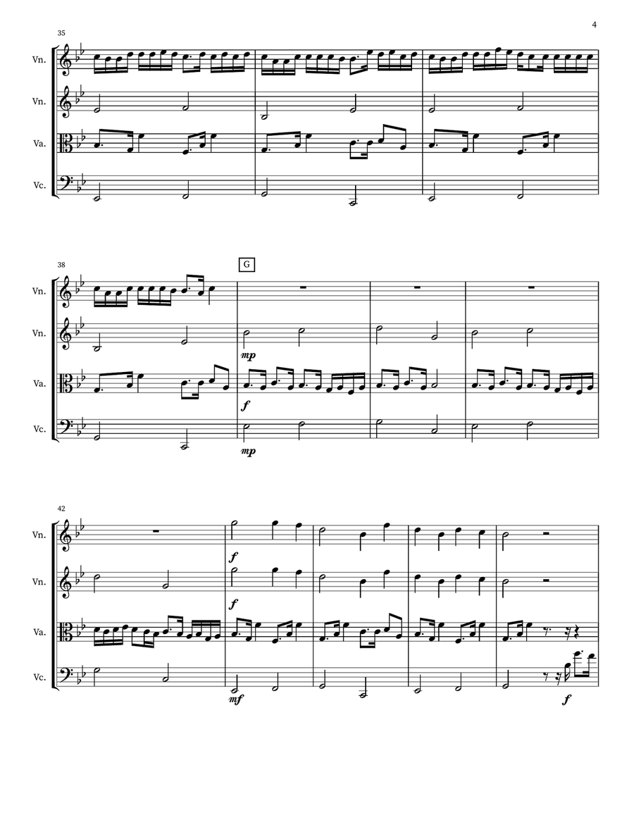 Duniyaa Duniyaa String Quartet scores gallery preview page 4