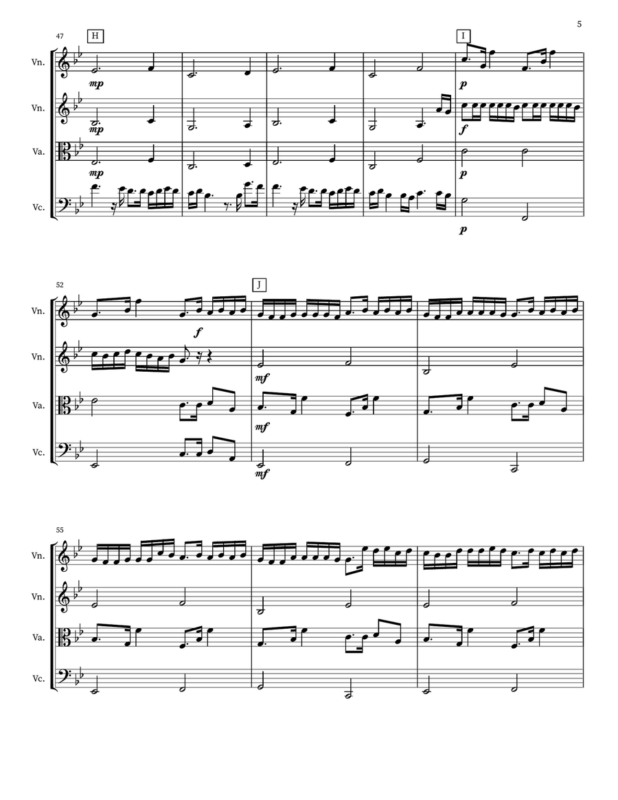 Duniyaa Duniyaa String Quartet scores gallery preview page 5