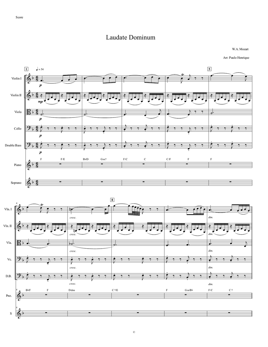 Laudate Dominum Laudate Dominum Chamber Music scores gallery preview page 2