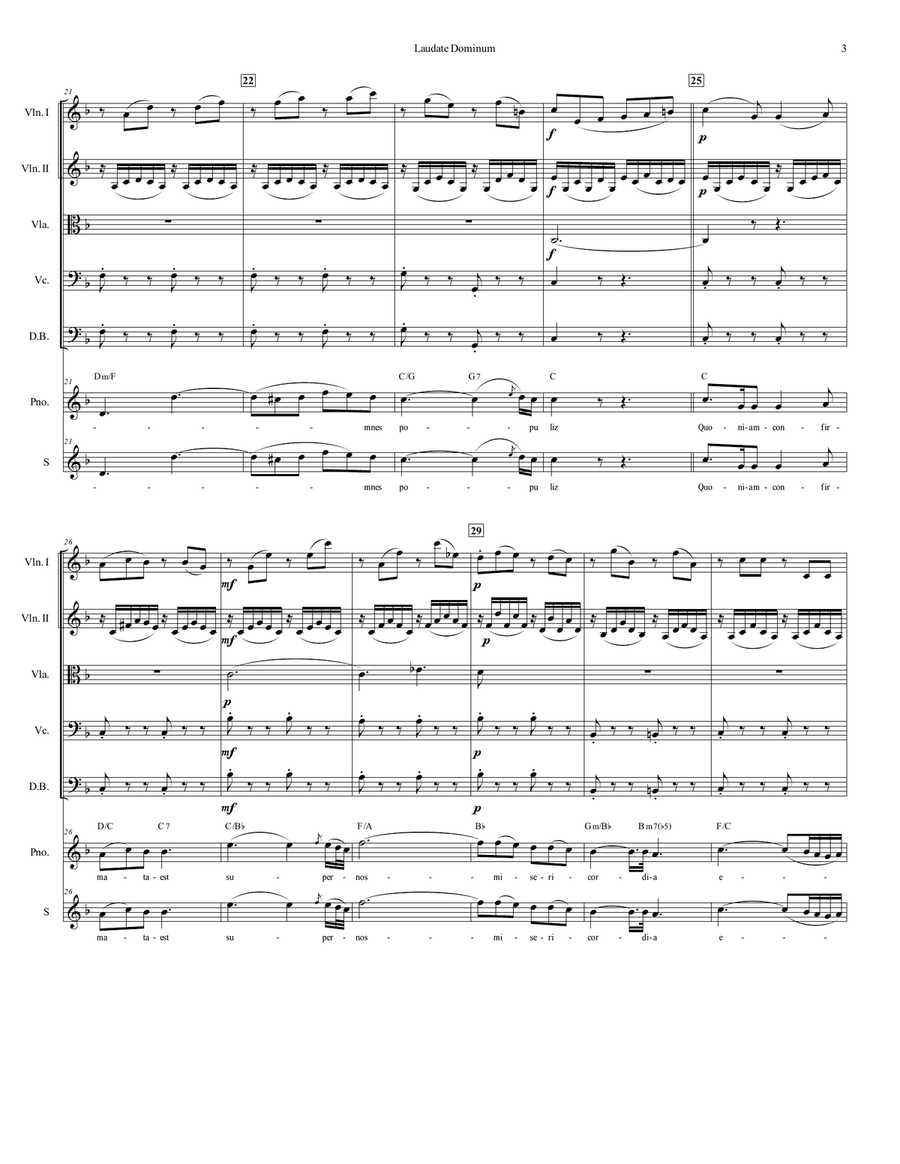 Laudate Dominum Laudate Dominum Chamber Music scores gallery preview page 4