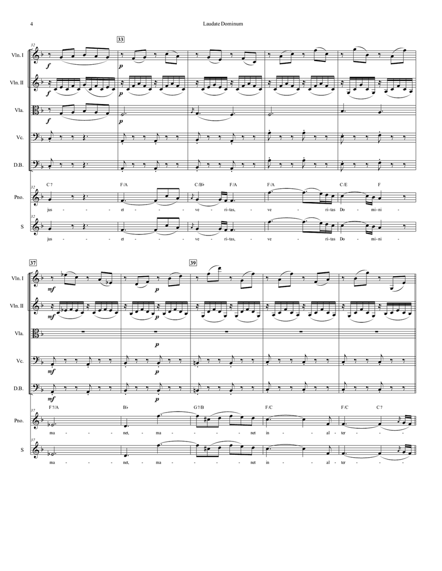 Laudate Dominum Laudate Dominum Chamber Music scores gallery preview page 5