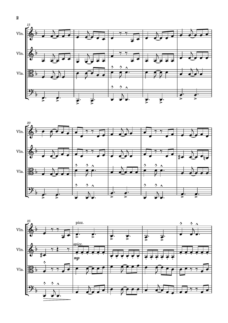 Pirates Of The Caribbean Pirates Of The Caribbean String Quartet scores gallery preview page 2