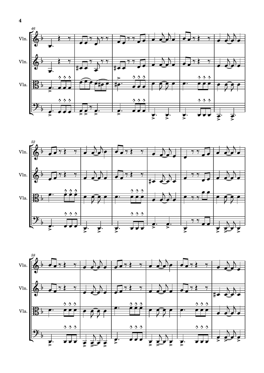 Pirates Of The Caribbean Pirates Of The Caribbean String Quartet scores gallery preview page 4