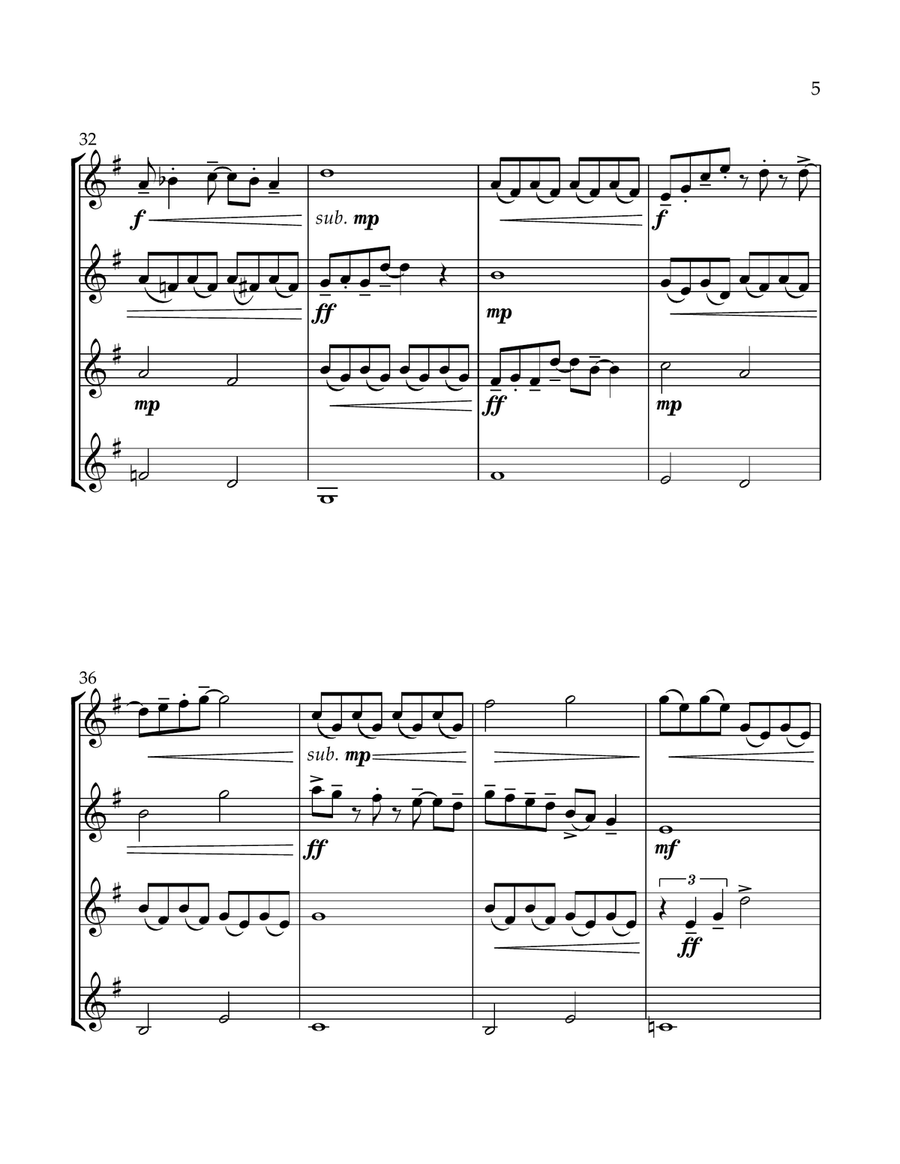 Dancing Through Life Dancing Through Life Clarinet Quartet scores gallery preview page 5