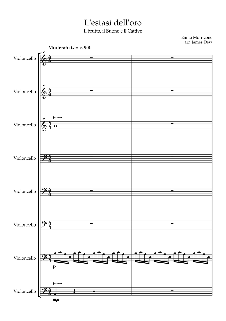 Ecstasy Of Gold Ecstasy Of Gold Cello scores gallery preview page 1