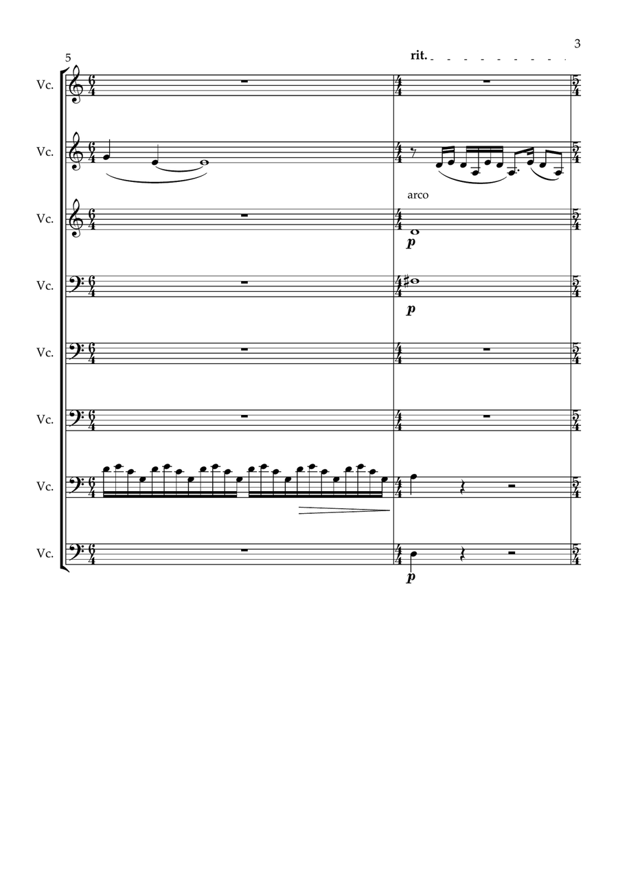 Ecstasy Of Gold Ecstasy Of Gold Cello scores gallery preview page 3