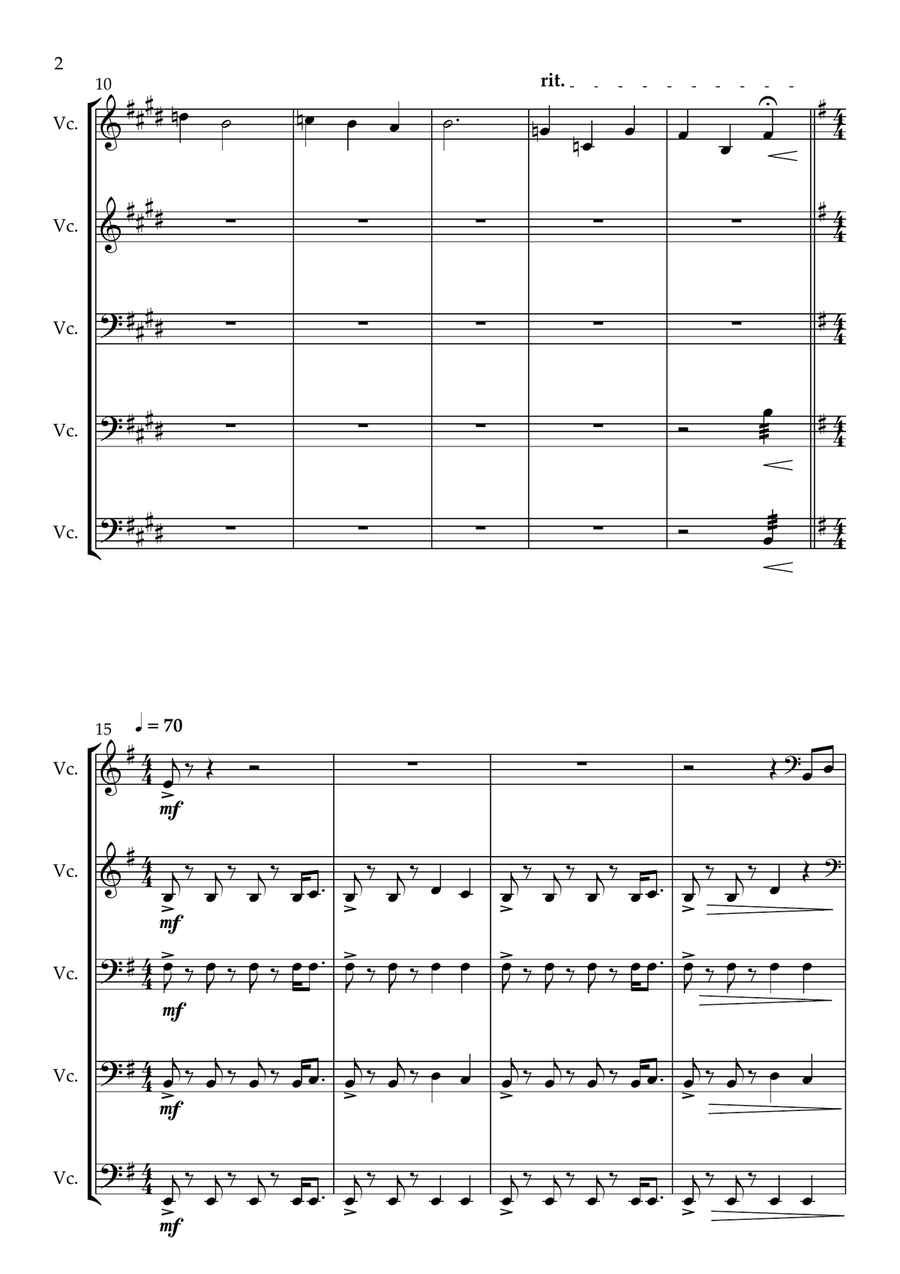 The Prince Of Egypt The Prince Of Egypt String Quintet scores gallery preview page 2