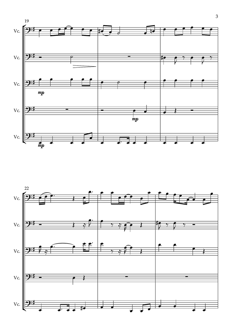 The Prince Of Egypt The Prince Of Egypt String Quintet scores gallery preview page 3