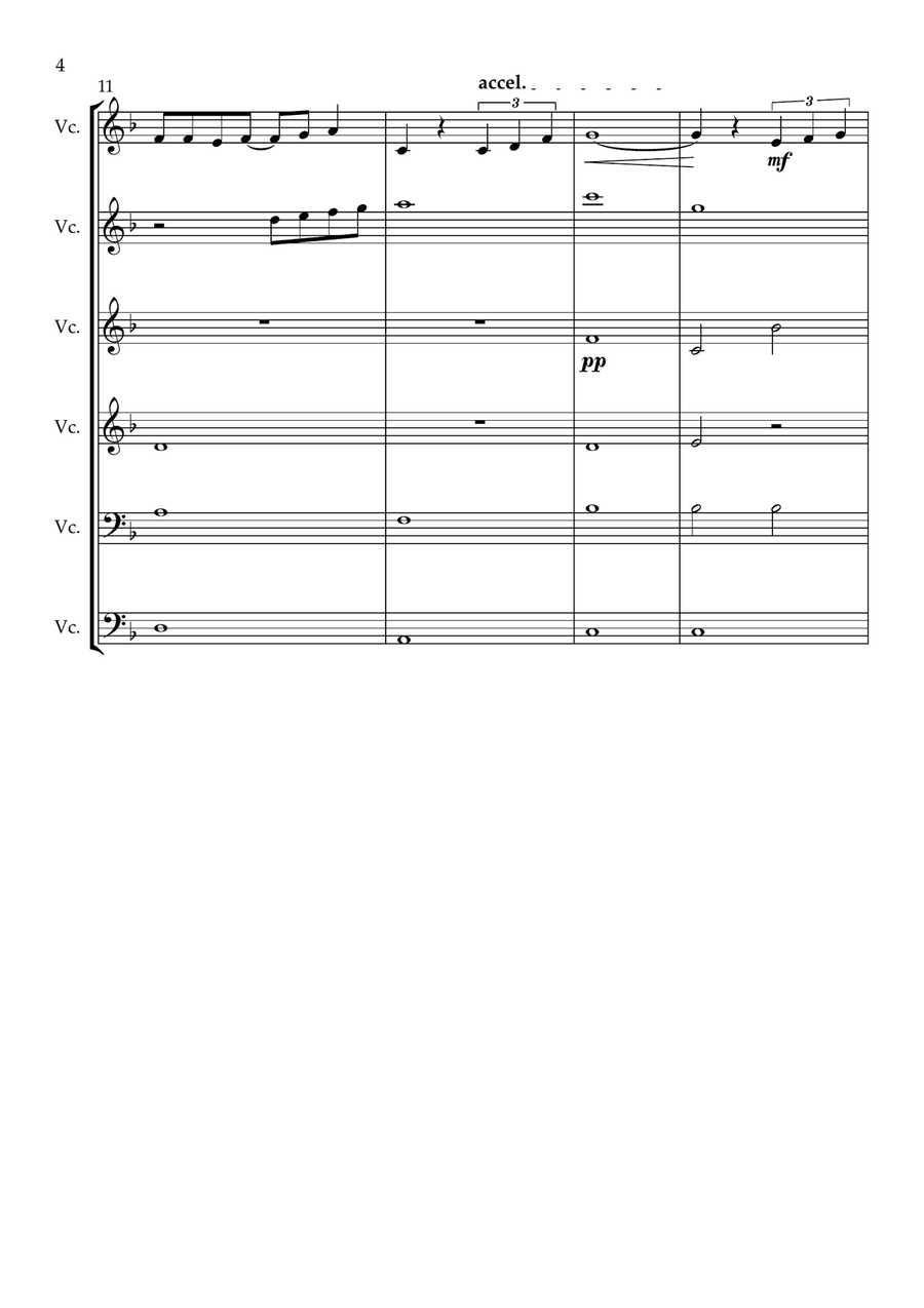 Part Of Your World (Reprise) Cello scores gallery preview page 4