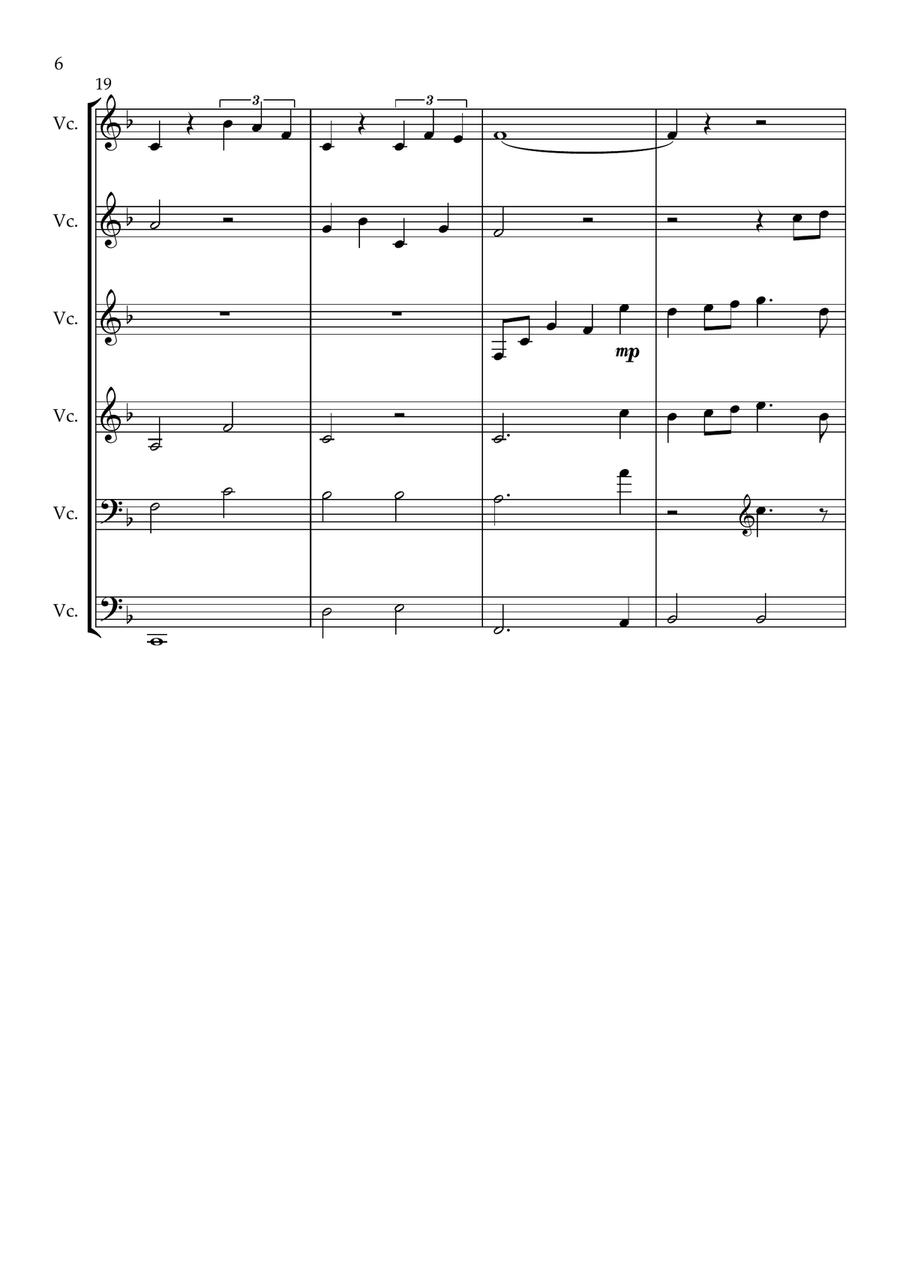Part Of Your World (Reprise) Cello scores gallery preview page 6