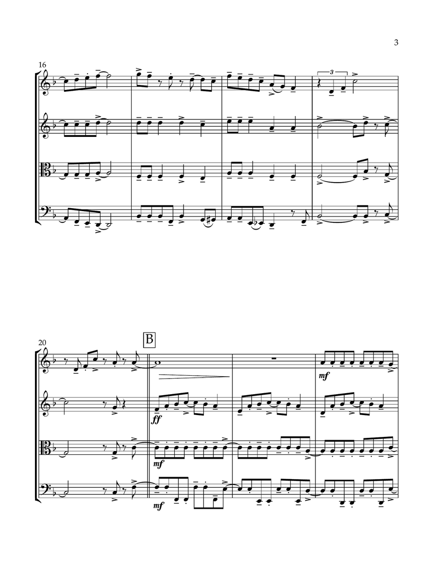 Dancing Through Life Dancing Through Life String Quartet scores gallery preview page 3