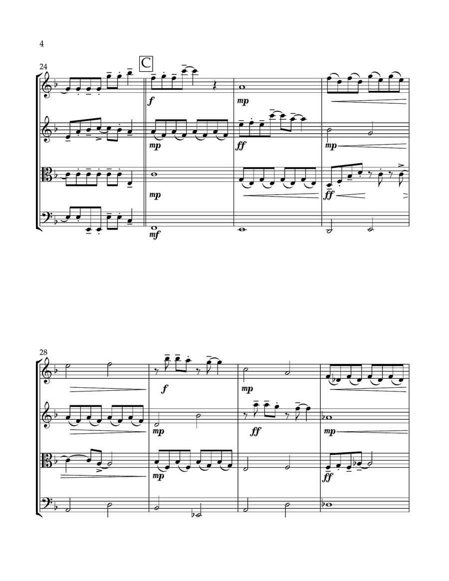 Dancing Through Life Dancing Through Life String Quartet scores gallery preview page 4