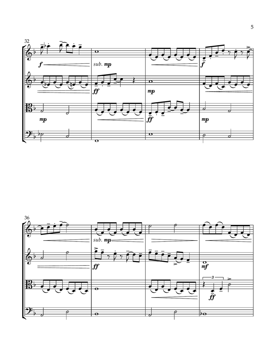 Dancing Through Life Dancing Through Life String Quartet scores gallery preview page 5
