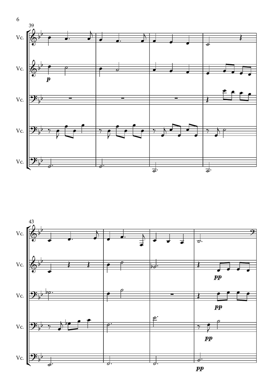 God Help The Outcasts God Help The Outcasts String Quintet scores gallery preview page 6