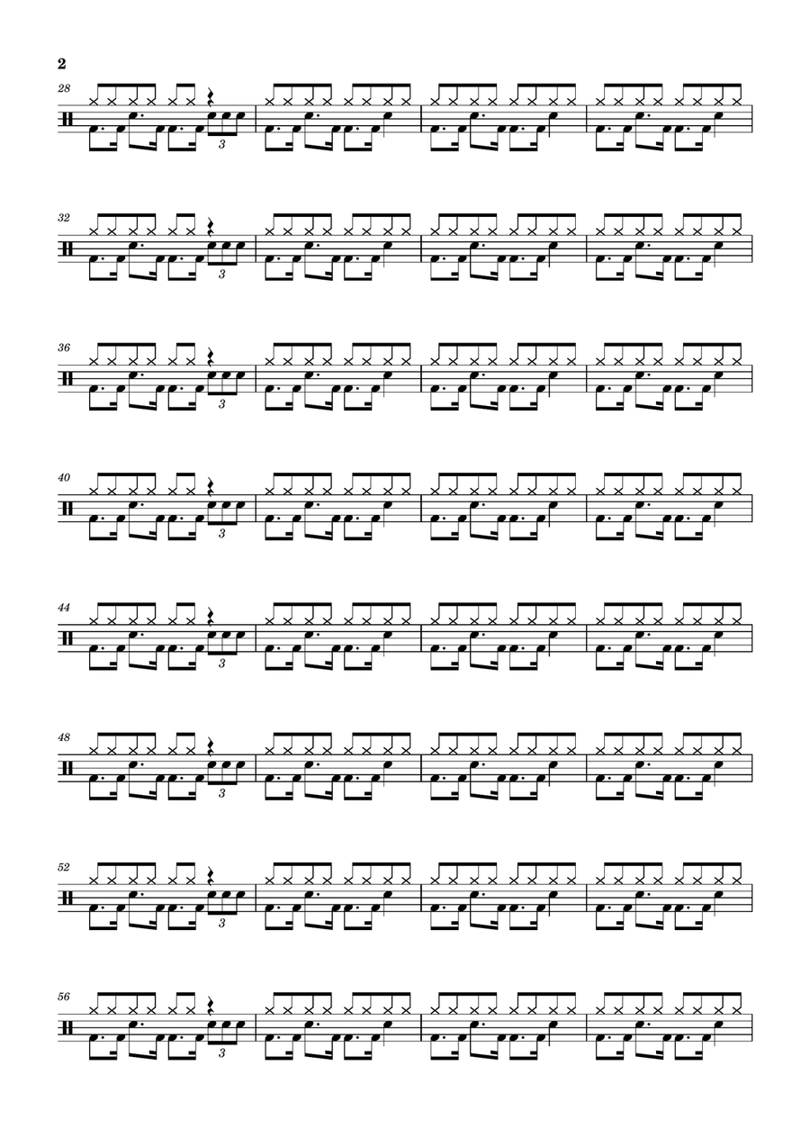 Don't Matter Don't Matter Drum Set scores gallery preview page 2