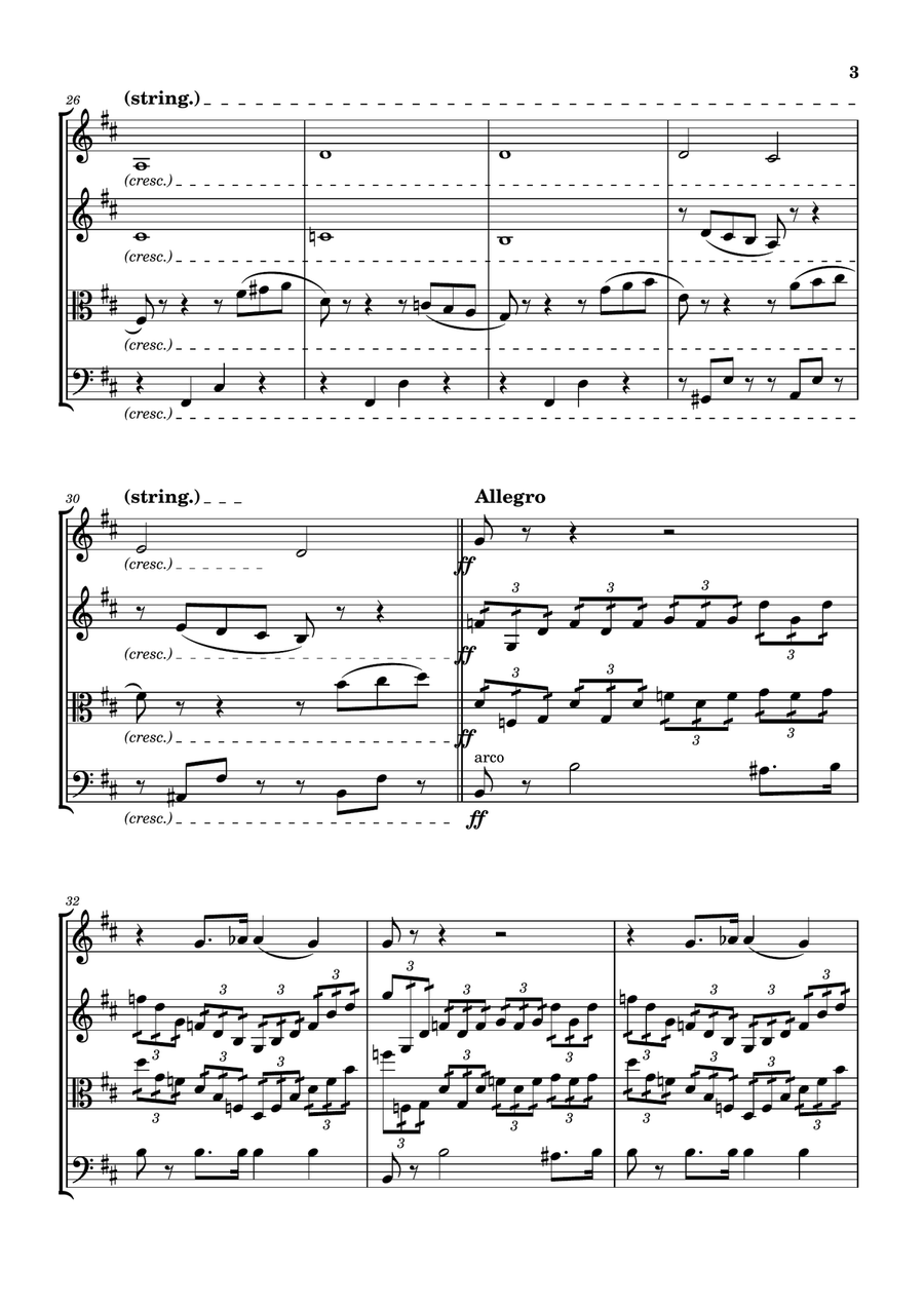 Swan Lake Suite Swan Lake Suite String Quartet scores gallery preview page 3