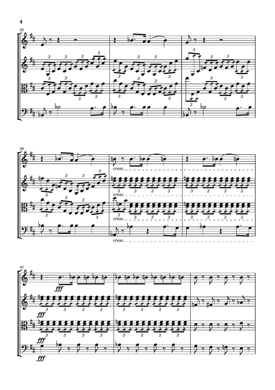 Swan Lake Suite Swan Lake Suite String Quartet scores gallery preview page 4