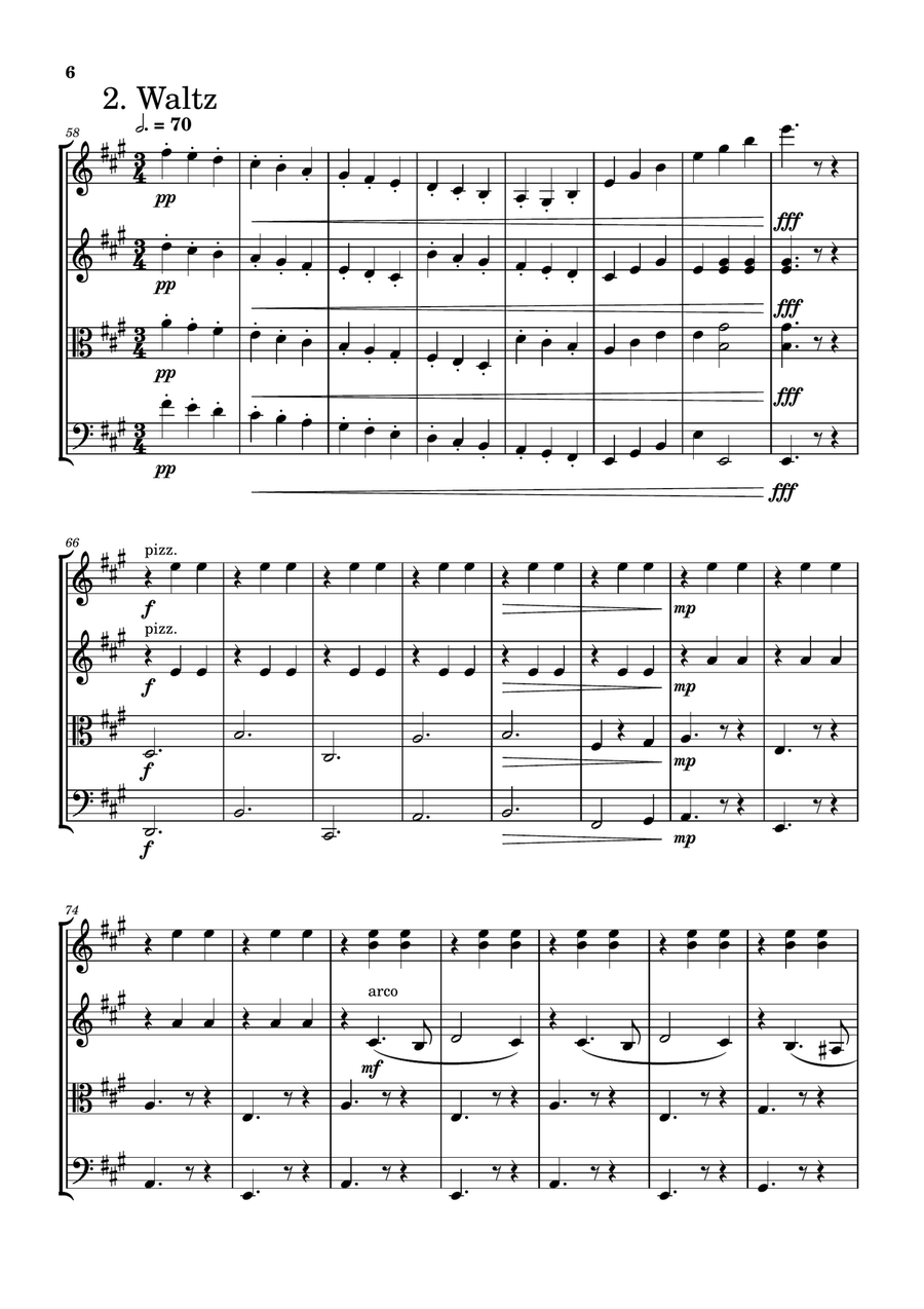 Swan Lake Suite Swan Lake Suite String Quartet scores gallery preview page 6