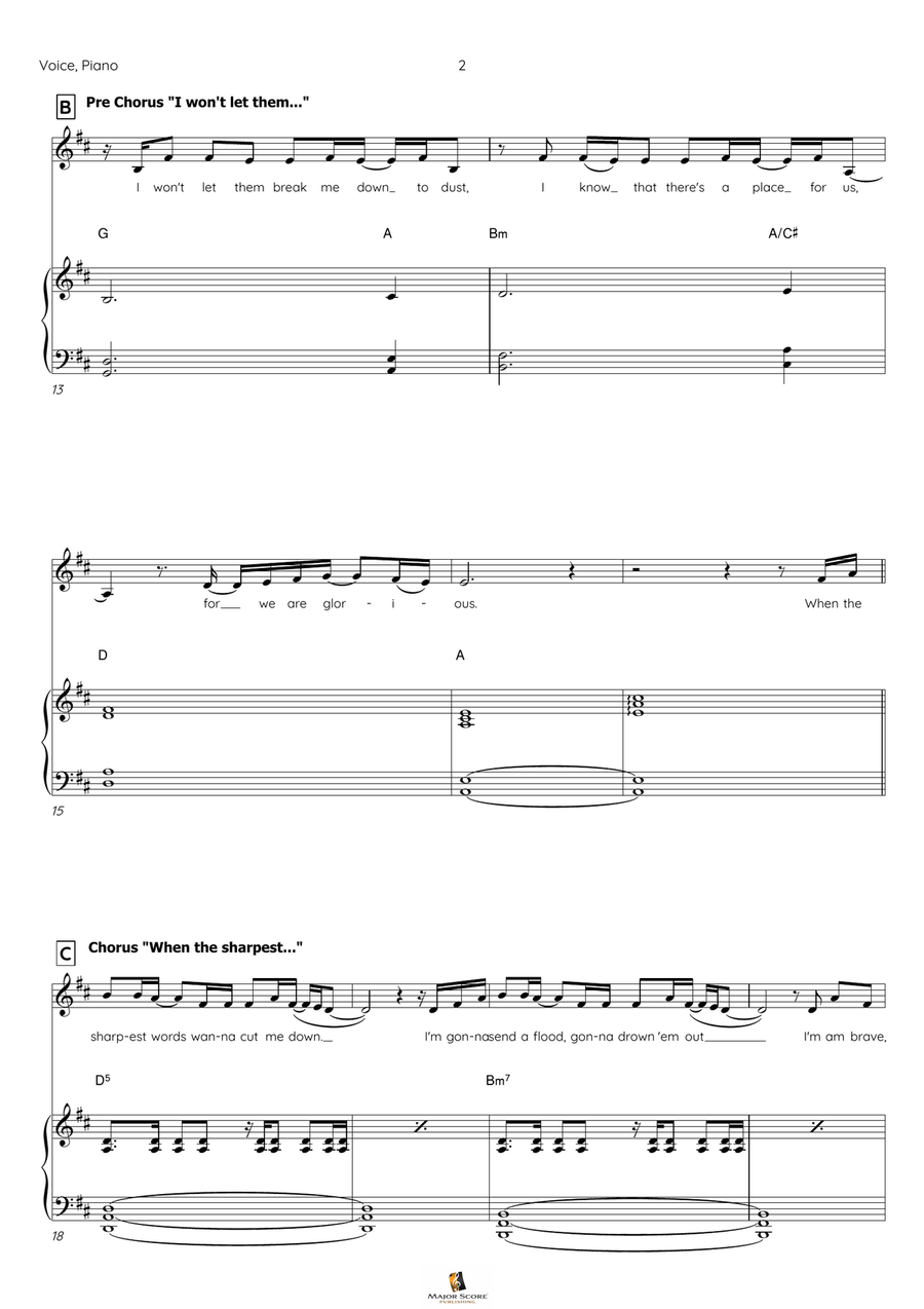 This Is Me Piano, Vocal scores gallery preview page 3