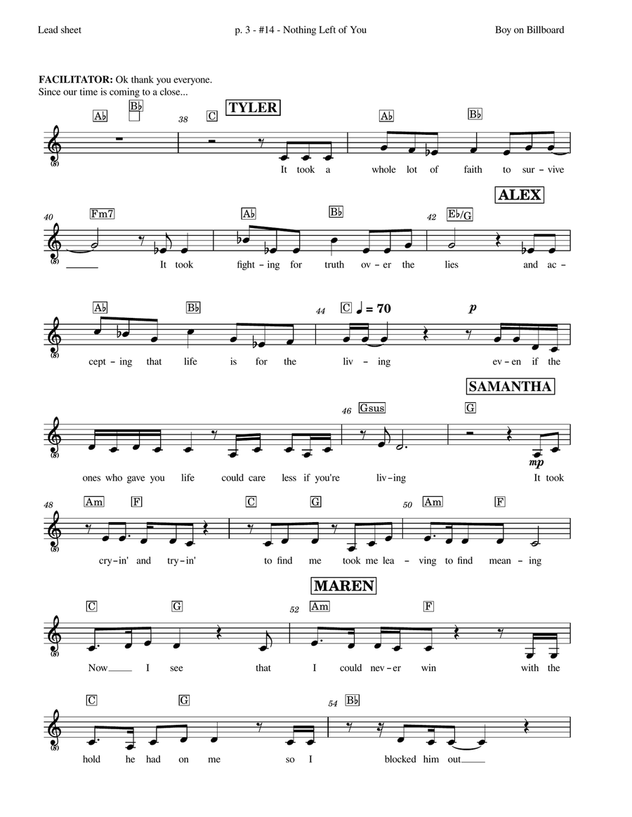 Nothing Left Acoustic Guitar scores gallery preview page 3