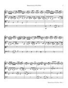 Blessed Jesus, At Thy Word String Quartet scores gallery preview page 4