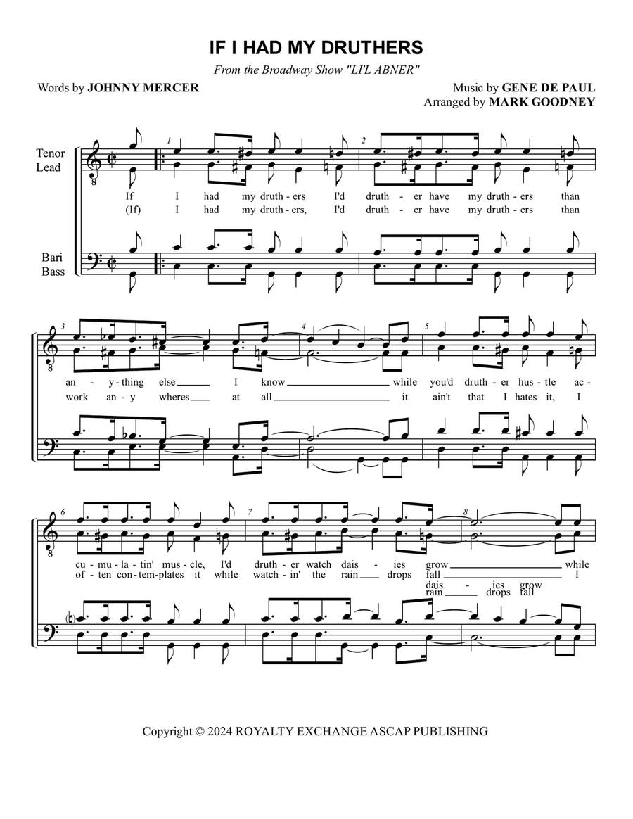 If I Had My Druthers If I Had My Druthers TTBB scores gallery preview page 2