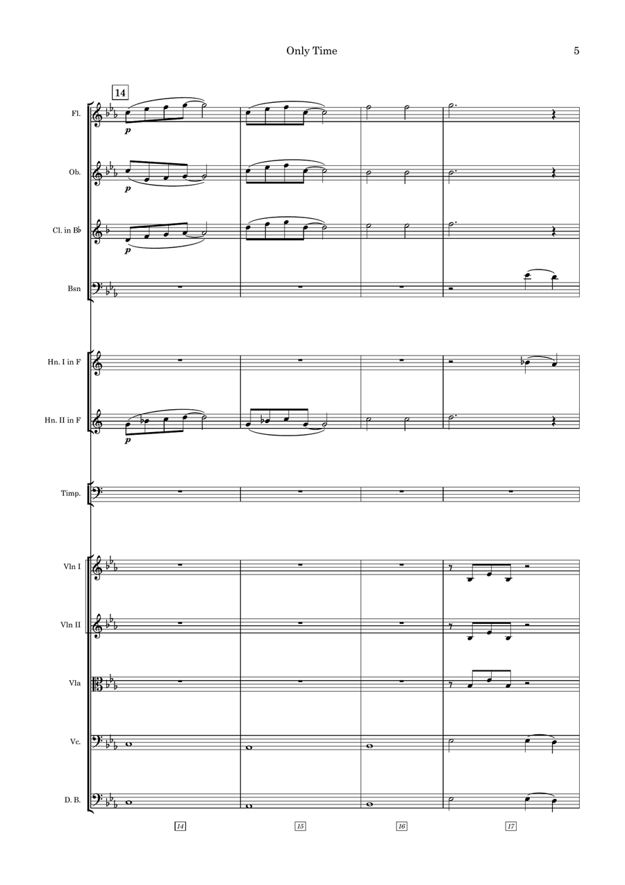 Only Time Large Ensemble scores gallery preview page 5