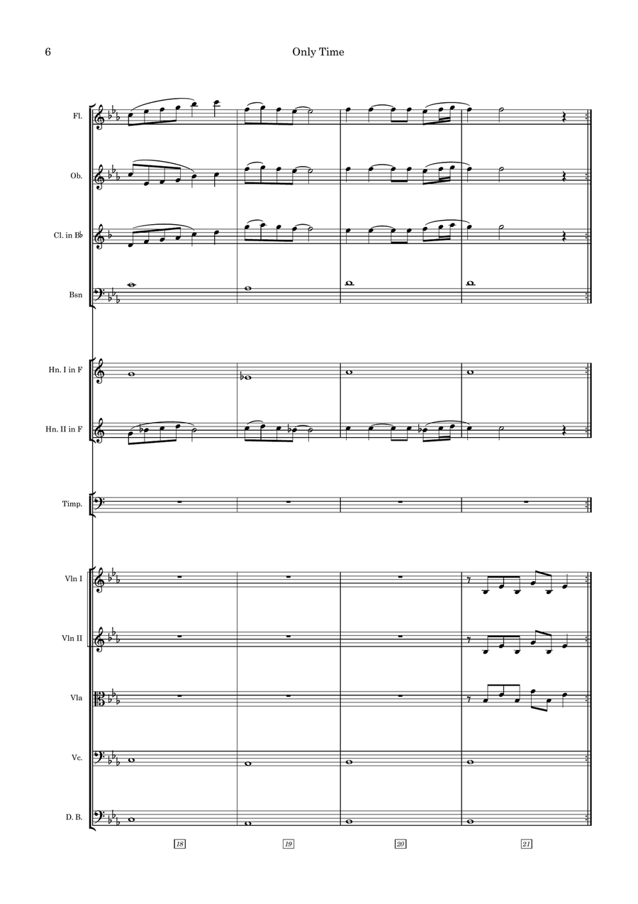 Only Time Large Ensemble scores gallery preview page 6