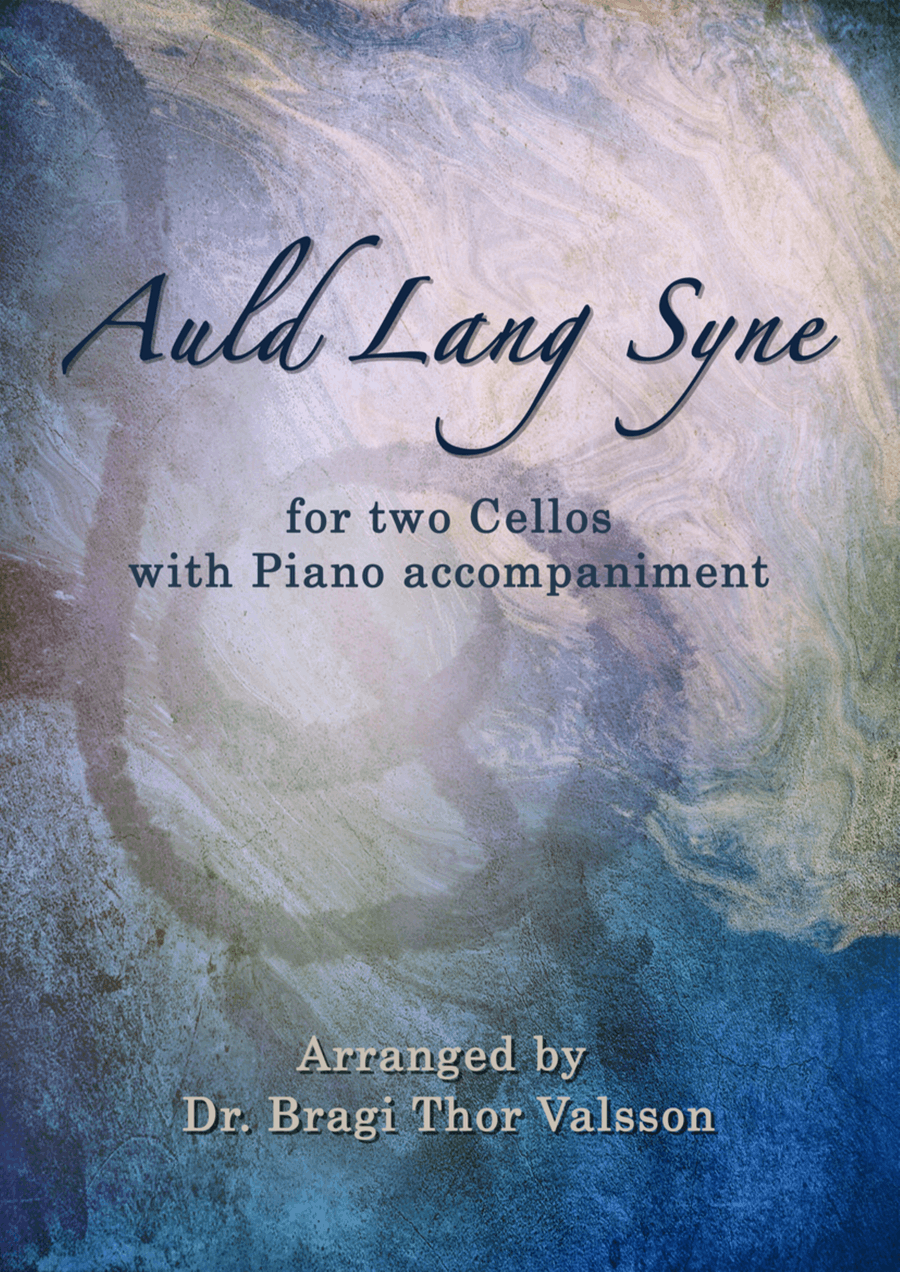 Auld Lang Syne - two Cellos with Piano accompaniment String Duet scores gallery preview page 1