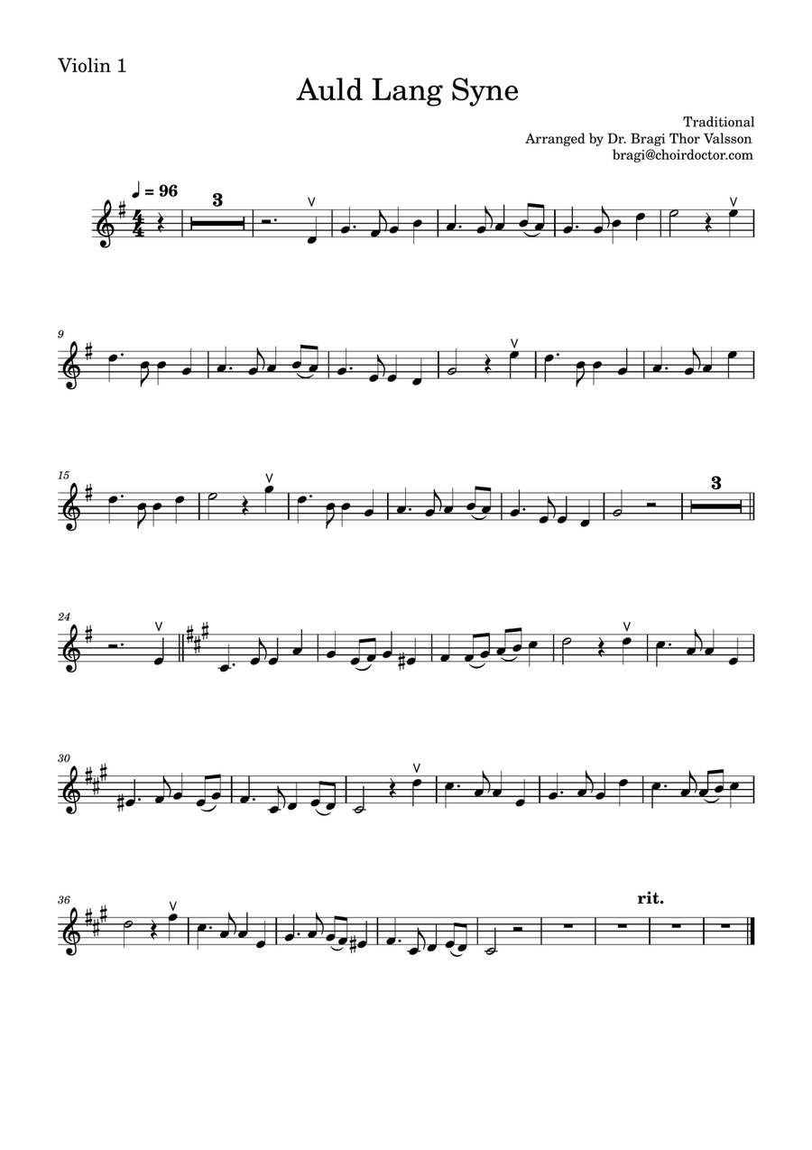Auld Lang Syne - two Violins with Piano accompaniment String Duet scores gallery preview page 5