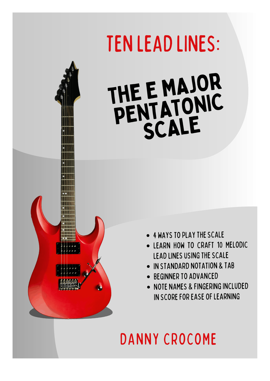 Ten Lead Lines: The E Major Pentatonic Scale Acoustic Guitar scores gallery preview page 1