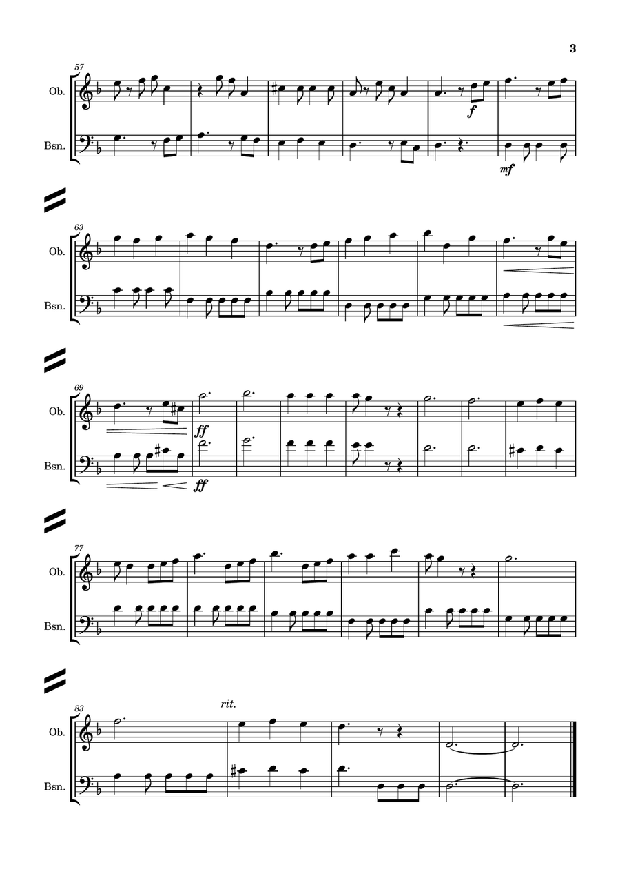 He's A Pirate Woodwind Duet scores gallery preview page 3