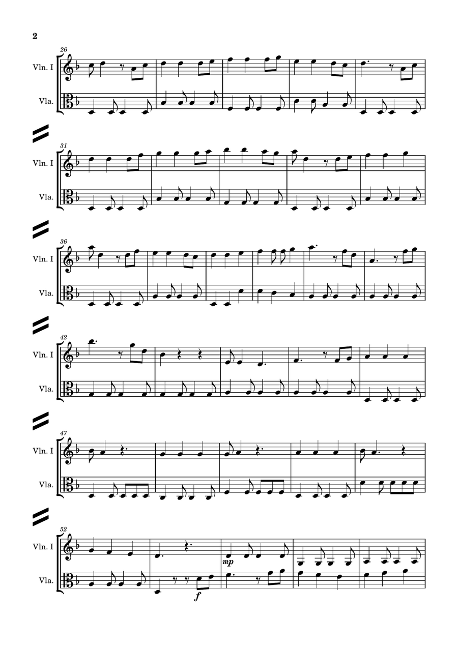 He's A Pirate String Duet scores gallery preview page 2