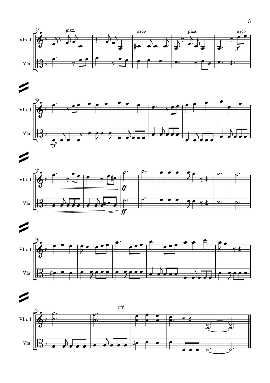 He's A Pirate String Duet scores gallery preview page 3