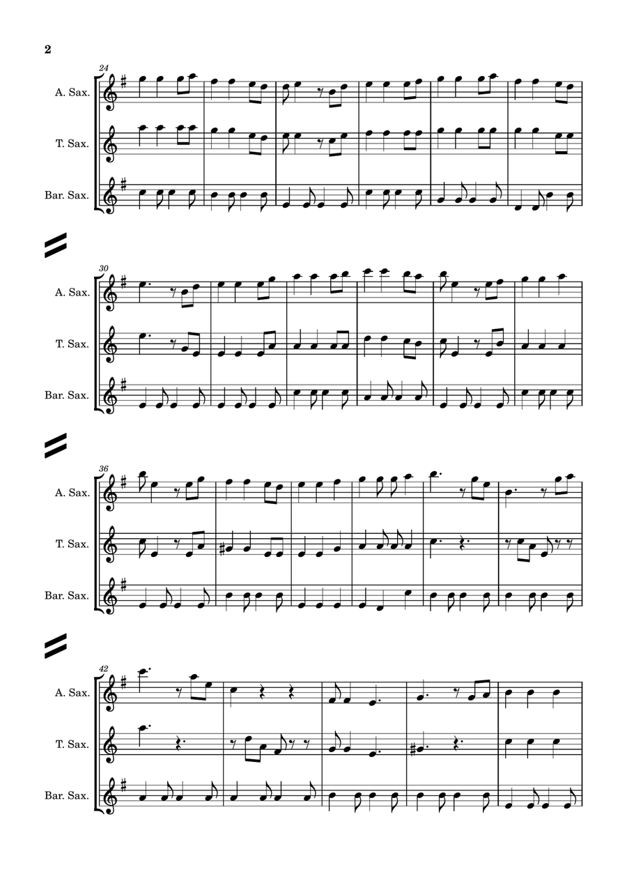 He's A Pirate Woodwind Trio scores gallery preview page 2