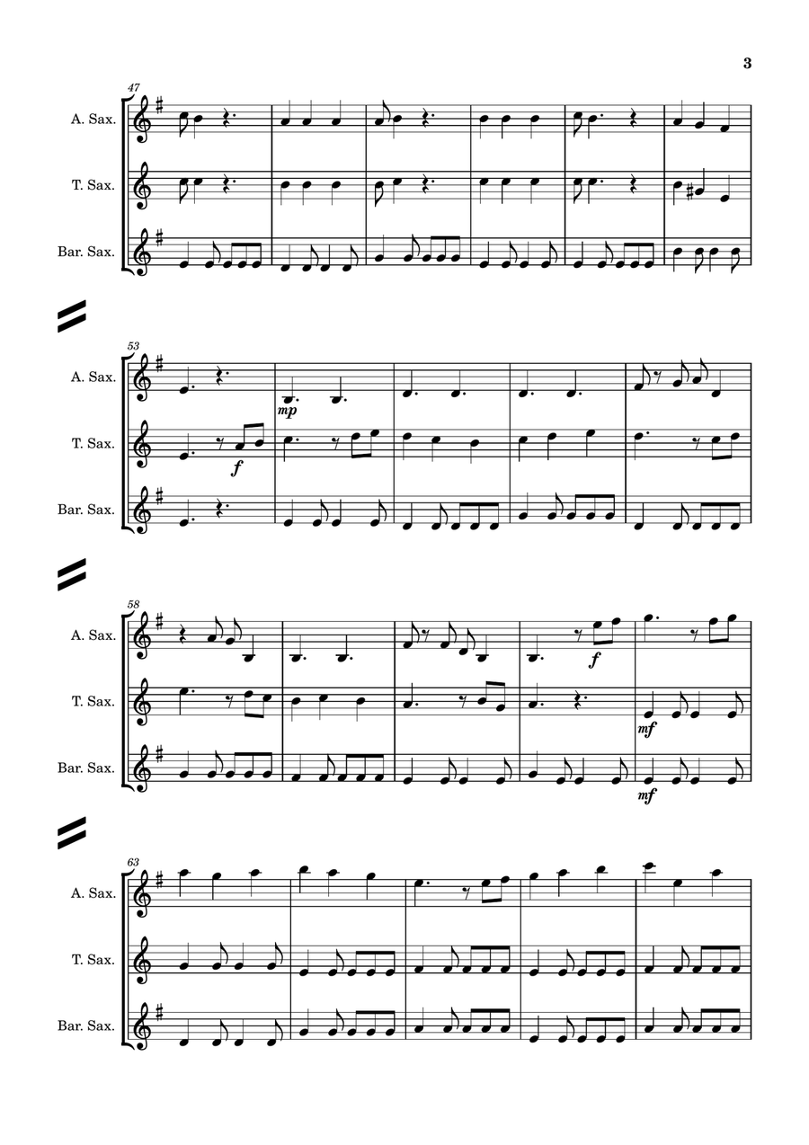He's A Pirate Woodwind Trio scores gallery preview page 3