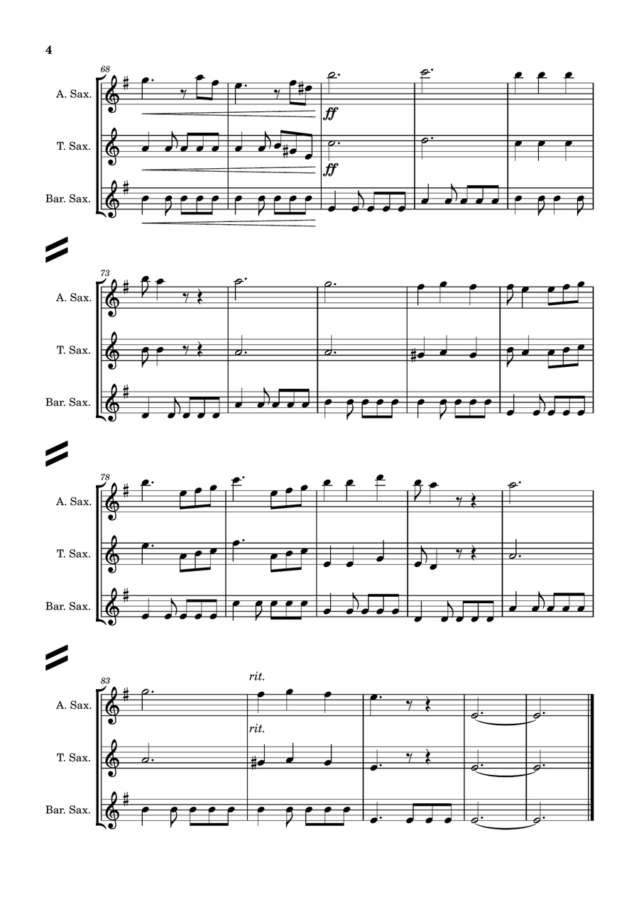 He's A Pirate Woodwind Trio scores gallery preview page 4