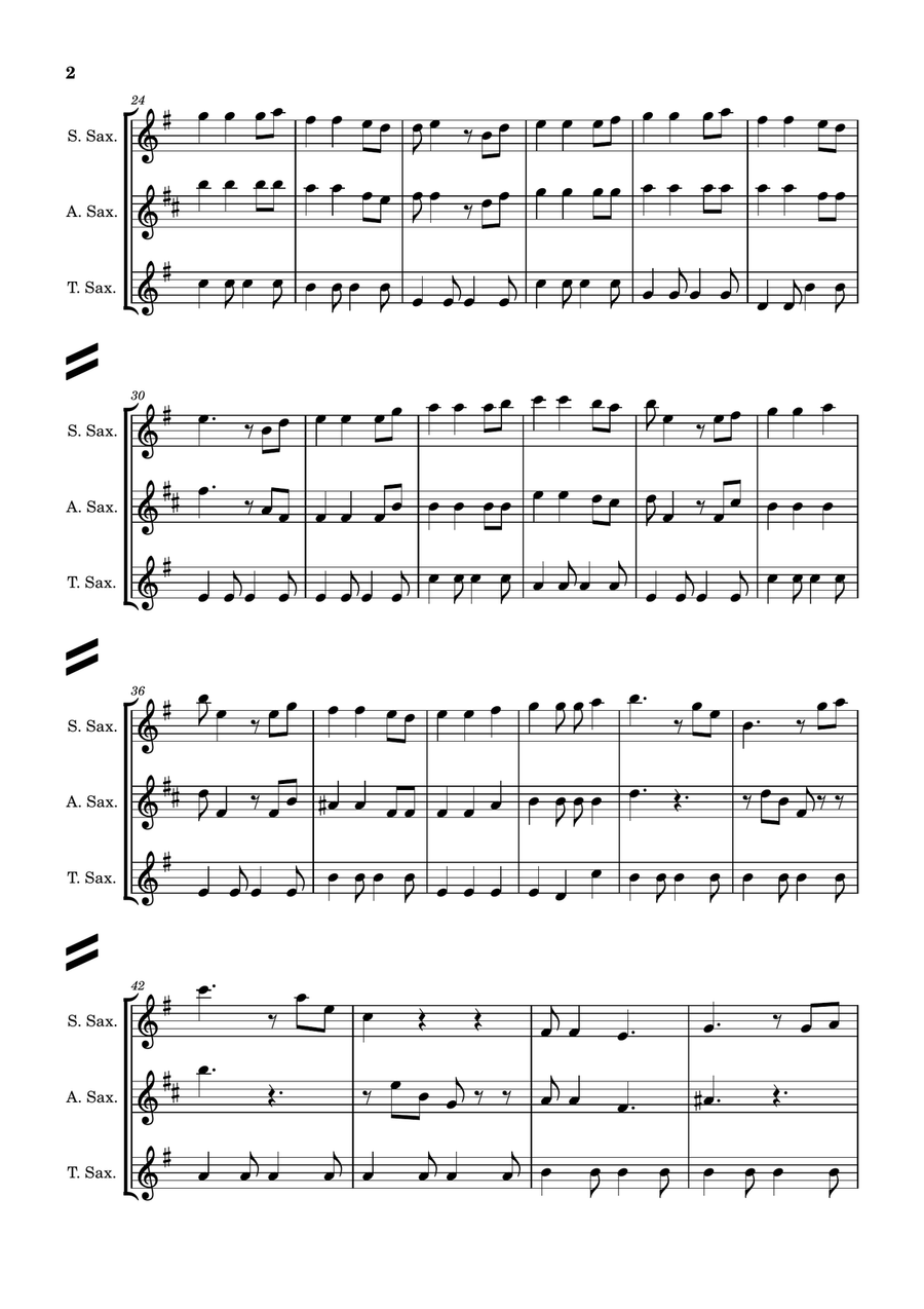 He's A Pirate Woodwind Trio scores gallery preview page 2