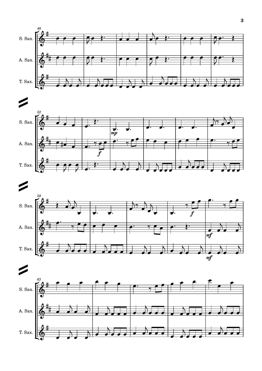 He's A Pirate Woodwind Trio scores gallery preview page 3