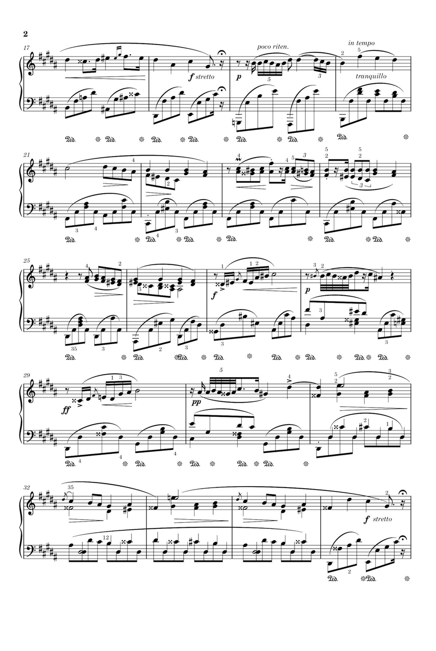 Nocturnes No.9,Op.32,No.1 - Fryderyk Franciszek Chopin Piano Solo scores gallery preview page 2