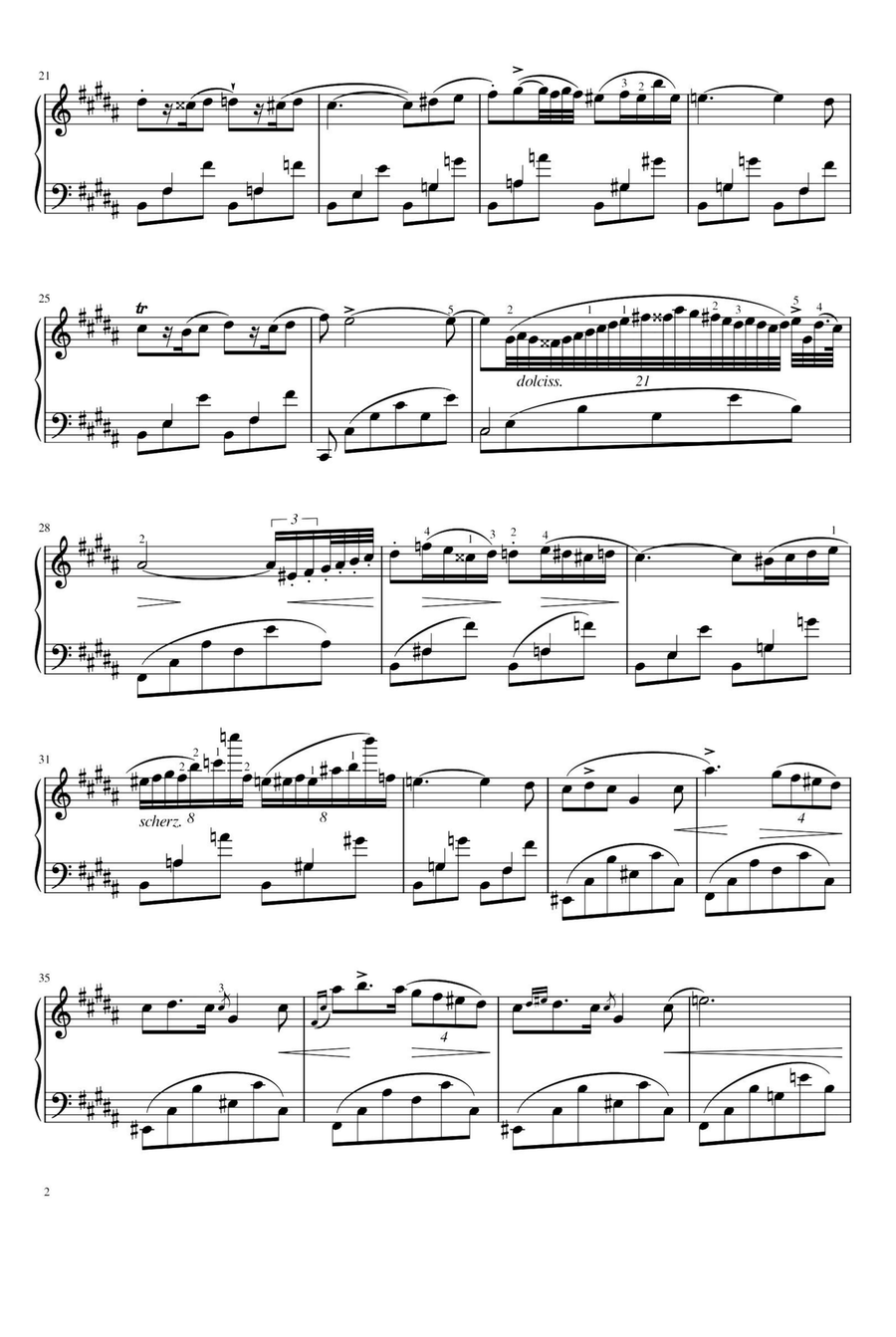 Nocturnes No.3,Op.9,No.3 - Fryderyk Franciszek Chopin Piano Solo scores gallery preview page 2