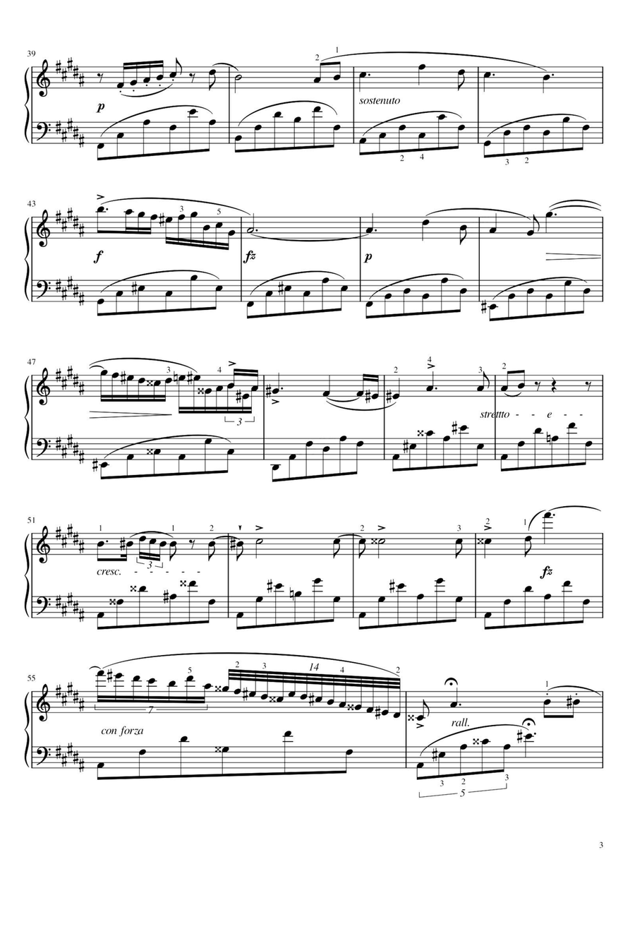 Nocturnes No.3,Op.9,No.3 - Fryderyk Franciszek Chopin Piano Solo scores gallery preview page 3