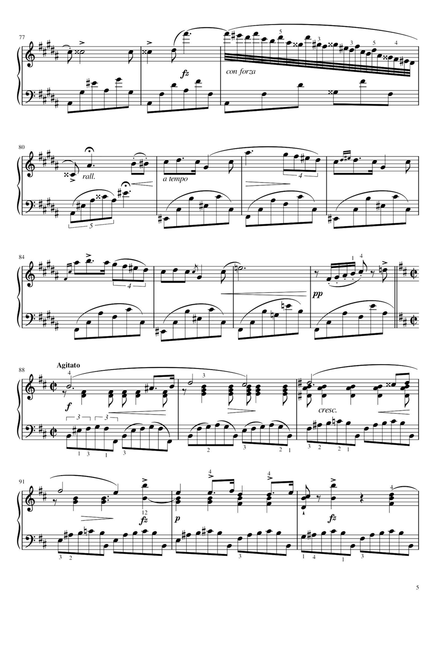 Nocturnes No.3,Op.9,No.3 - Fryderyk Franciszek Chopin Piano Solo scores gallery preview page 5