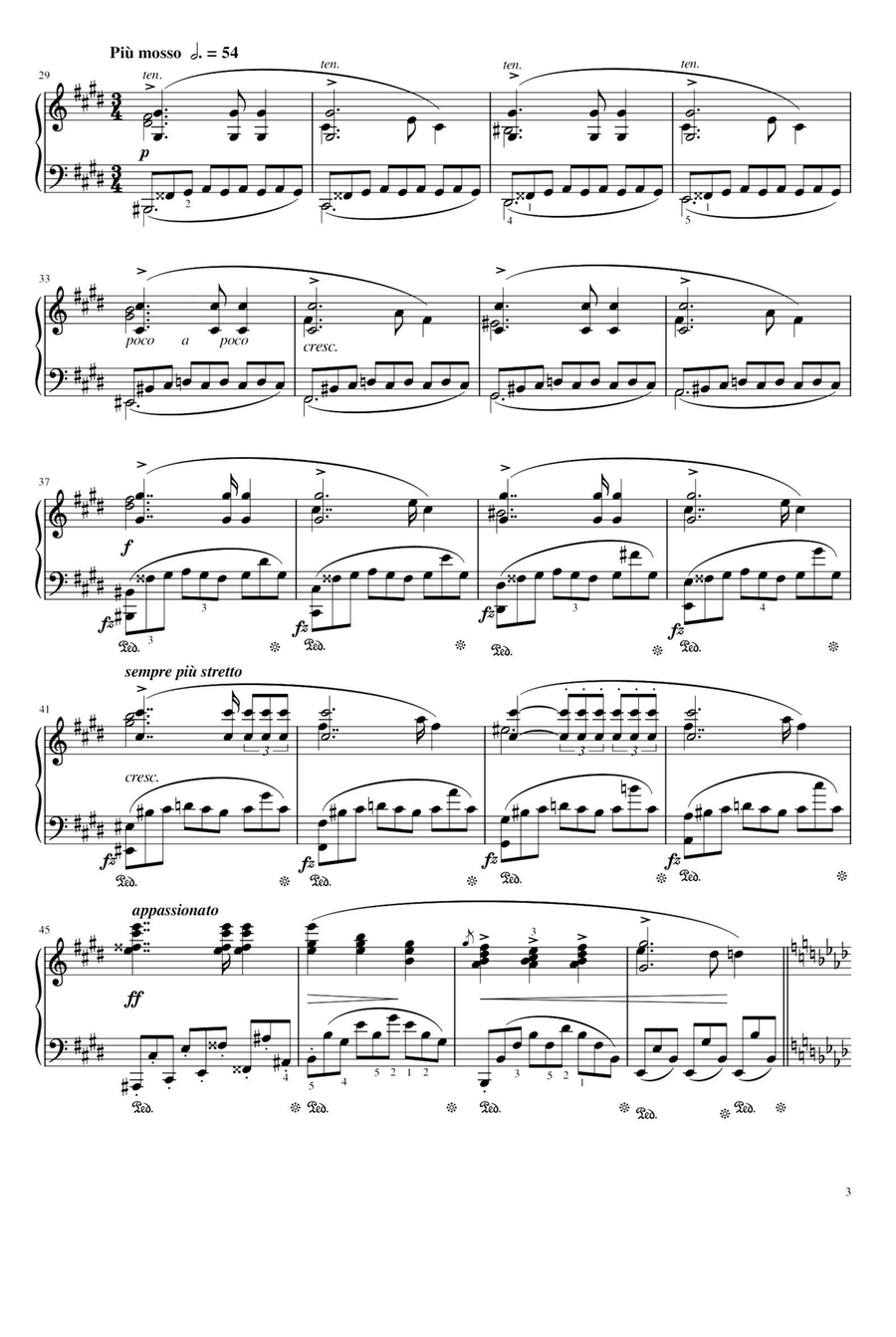 Nocturnes No.7,Op.27,No.1 - Fryderyk Franciszek Chopin Piano Solo scores gallery preview page 3