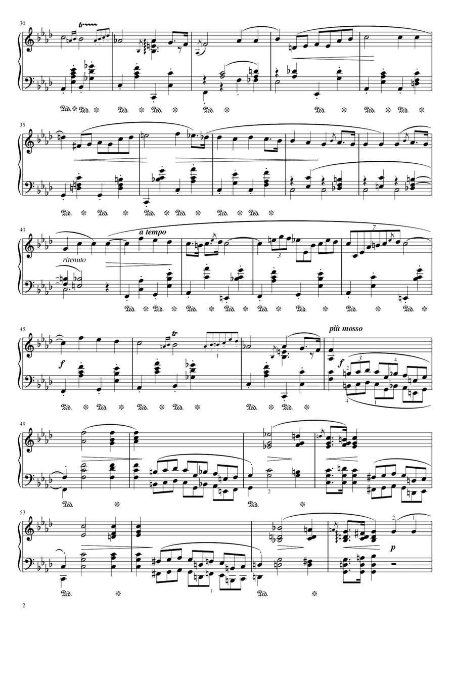 Nocturnes No.15,Op.55,No.1 - Fryderyk Franciszek Chopin Piano Solo scores gallery preview page 2
