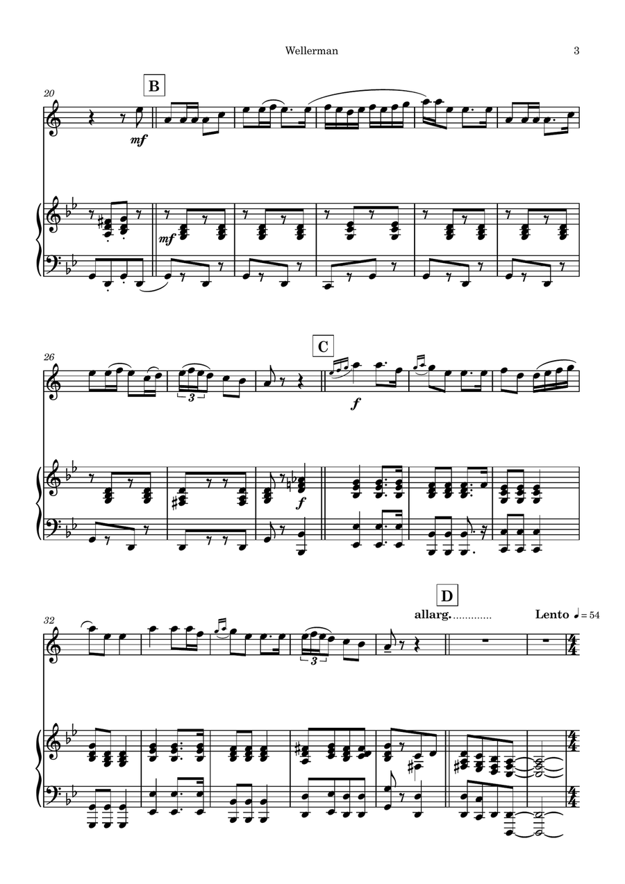 Wellerman Wellerman B-Flat Clarinet scores gallery preview page 3